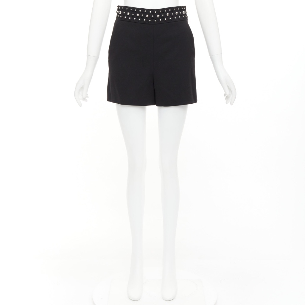 Red Valentino Garavani Studded Floral Shorts - Image 11
