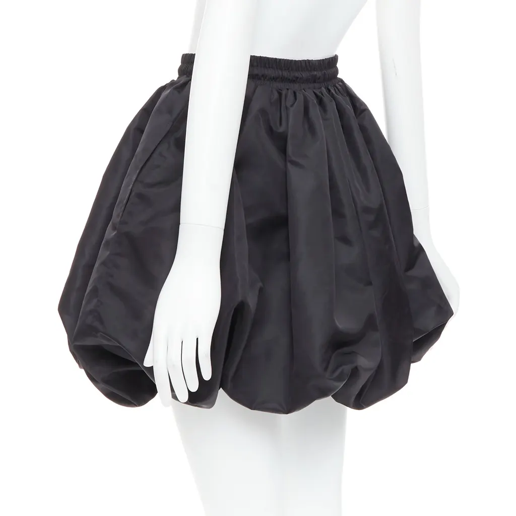 David Koma Bubble Puff Skirt Black Polyamide Never worn - Box View