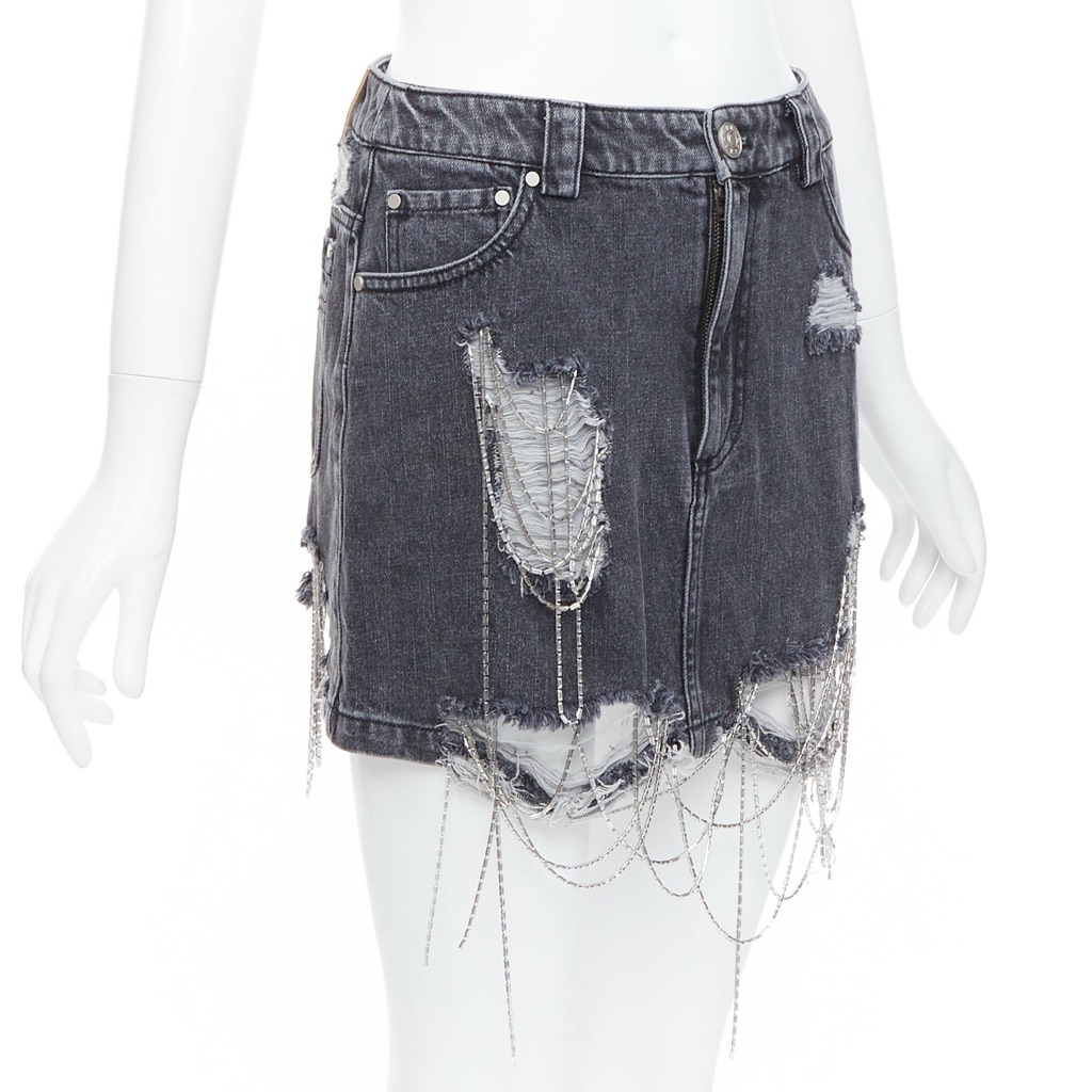 Mark Gong Beaded Fringe Skirt - Image 6
