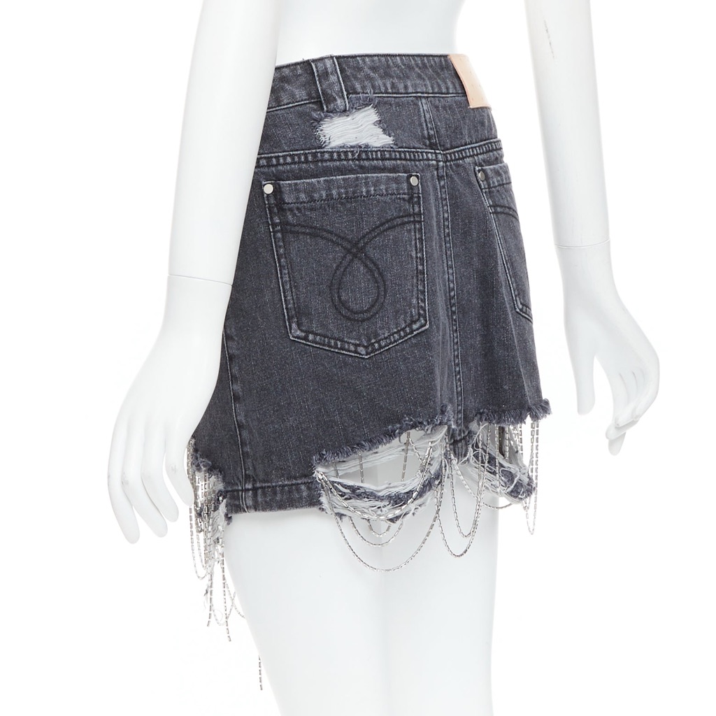 Mark Gong Beaded Fringe Skirt - Detail 1