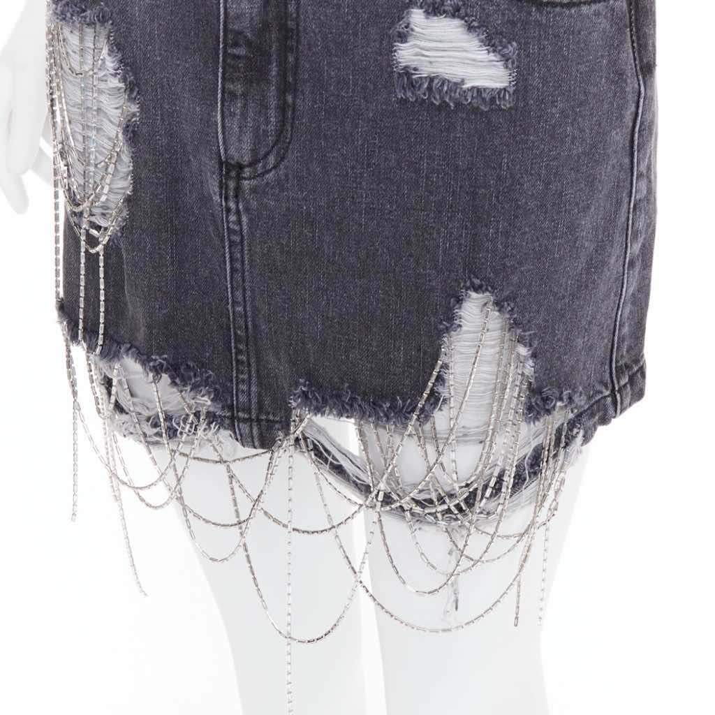 Mark Gong Beaded Fringe Skirt - Detail 2