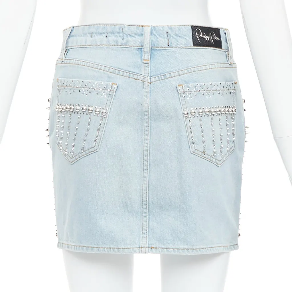 Phillip Plein New Skirt Blue Very good - Box View