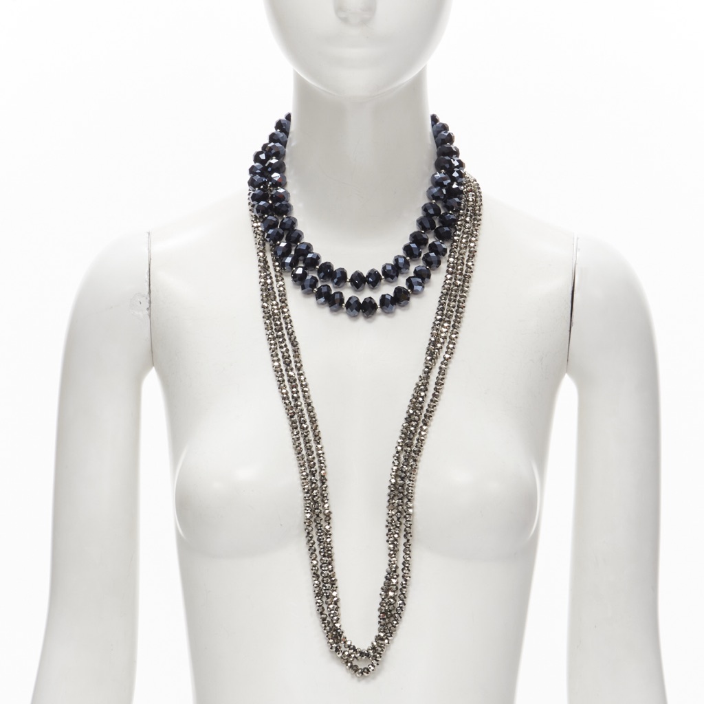 Kenneth Jay Lane Geometric Beads Necklace