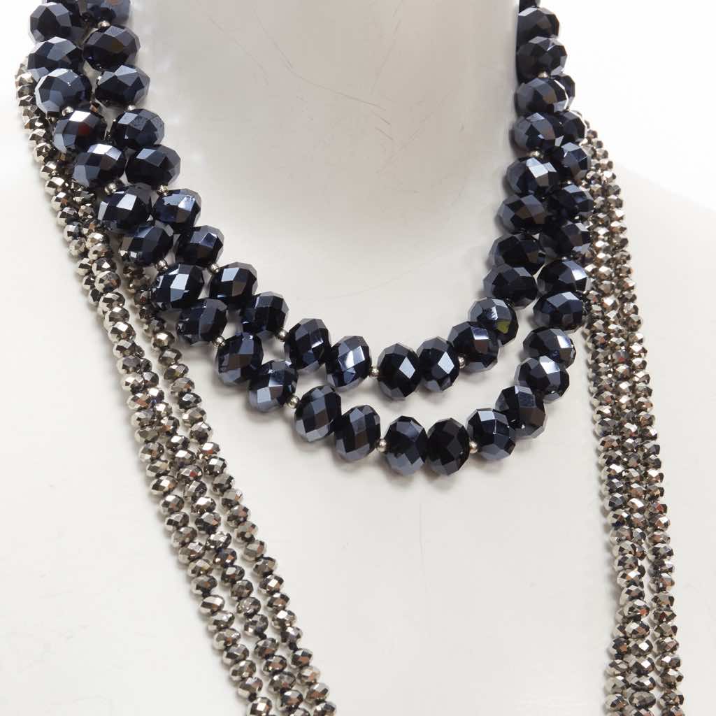 Kenneth Jay Lane Geometric Beads Necklace - Back view