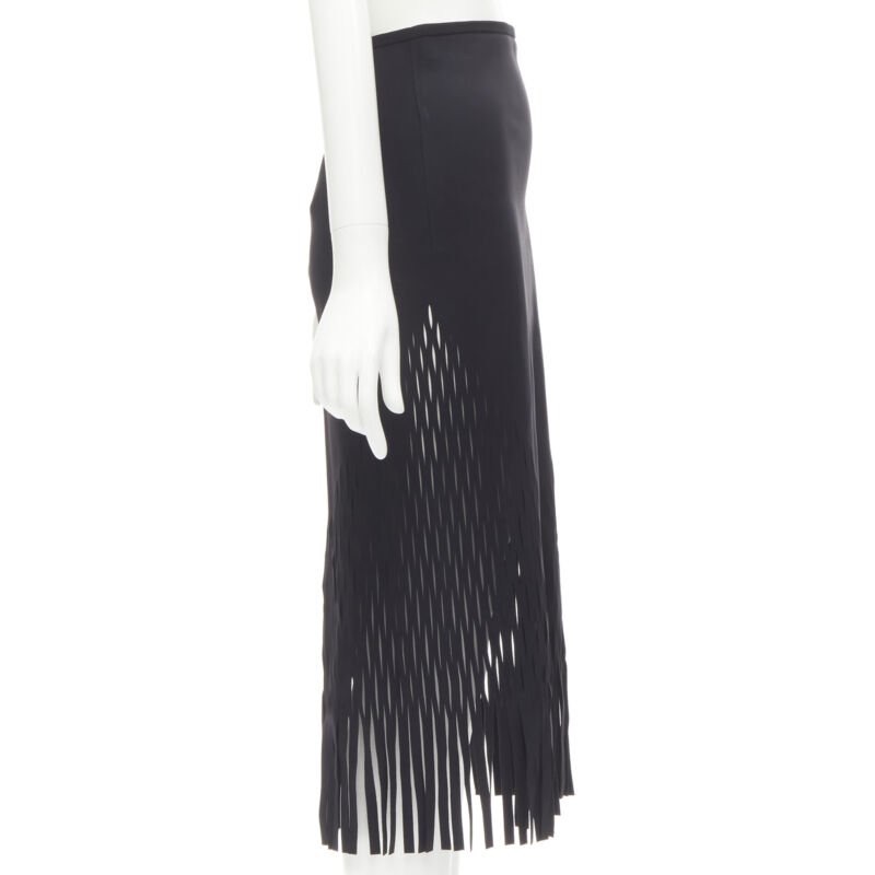 Dion Lee Perforated Fringe Skirt - 4