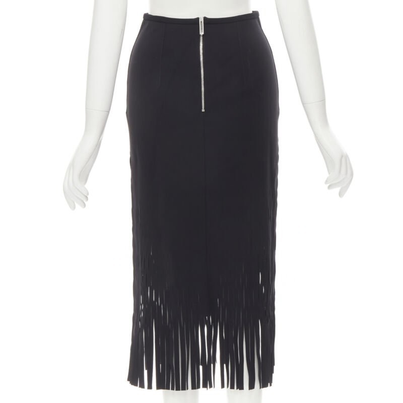 Dion Lee Perforated Fringe Skirt - Side view