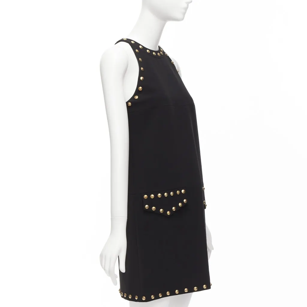 Moschino Studded Sleeveless Dress Black Very good - Inside View