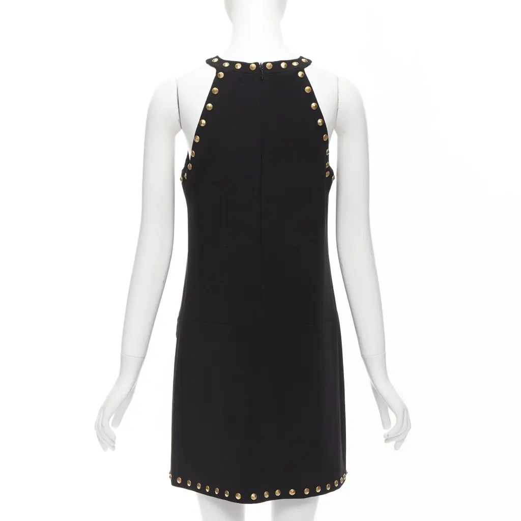 Moschino Studded Sleeveless Dress Black Very good - Box View