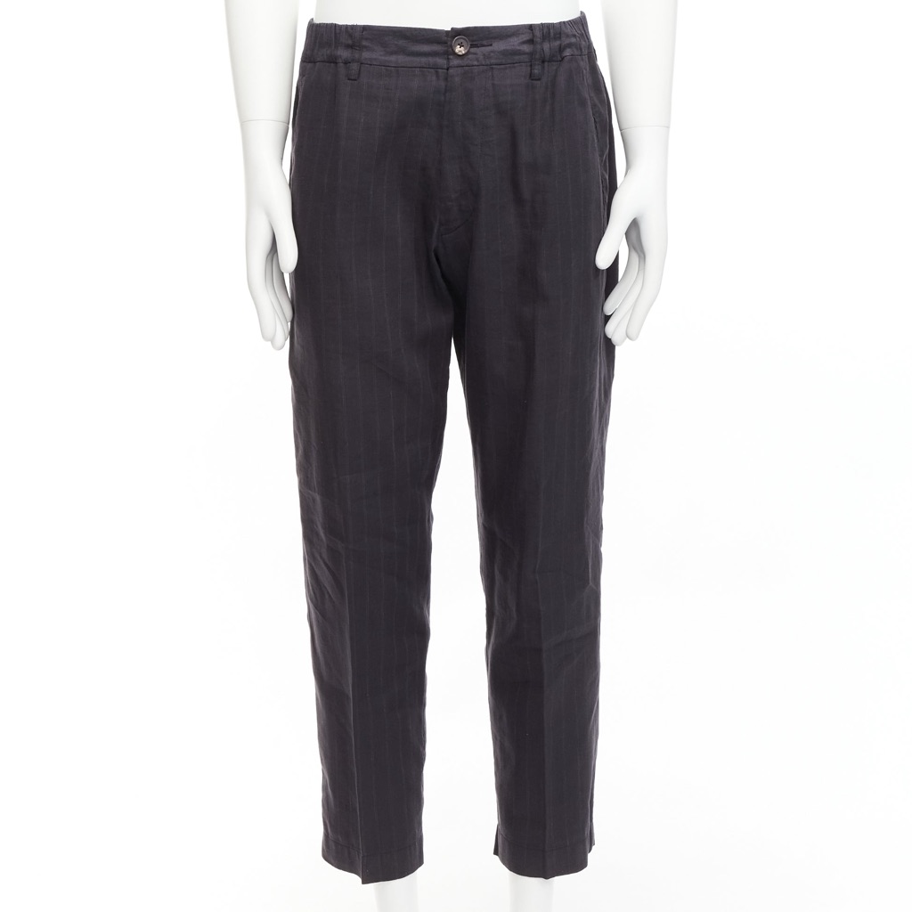 Ziggy Chen Pinstripe Cropped Pants