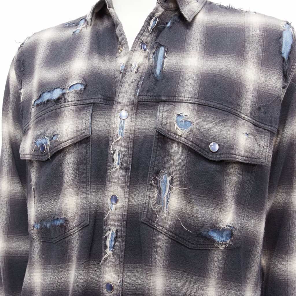 Miharayasuhiro Plaid Casual Shirt - Back view