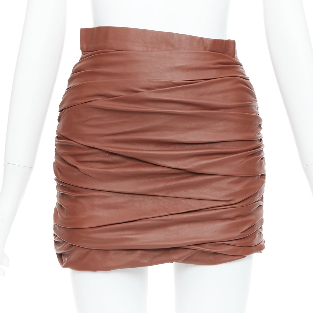 Zeynep Arcay Ruched Mini Skirt
