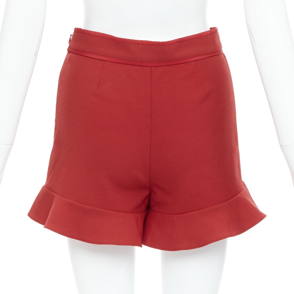 Red Valentino Garavani Ruffle High Shorts - 4