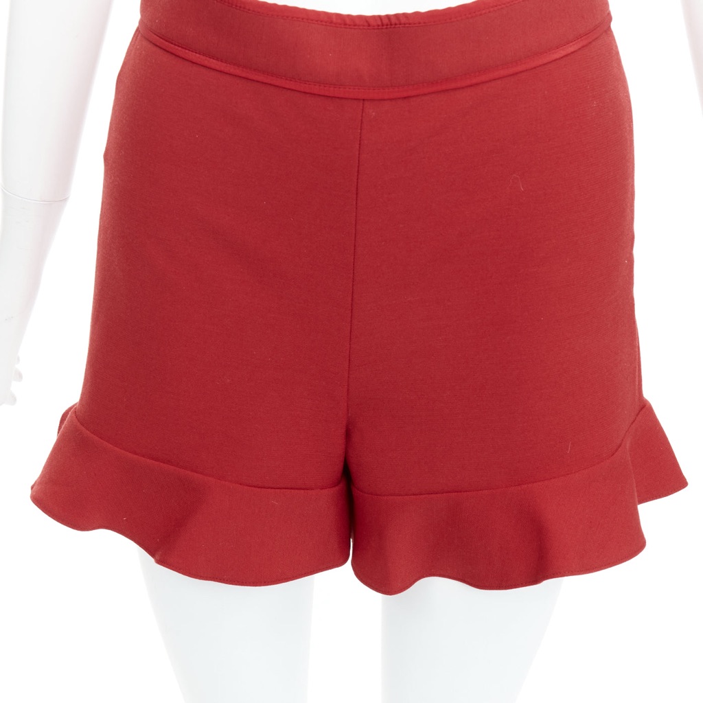 Red Valentino Garavani Ruffle High Shorts - Detail 1