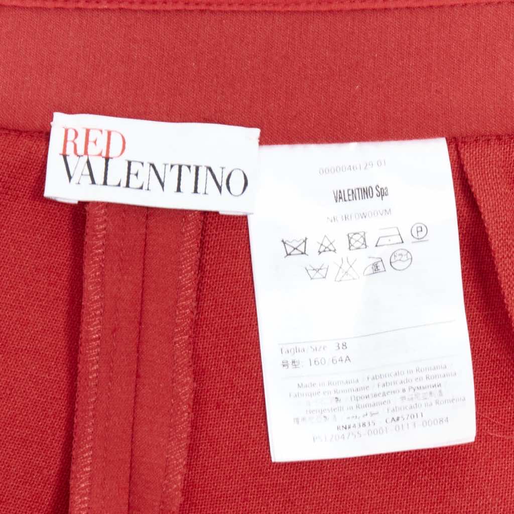 Red Valentino Garavani Ruffle High Shorts - Image 10