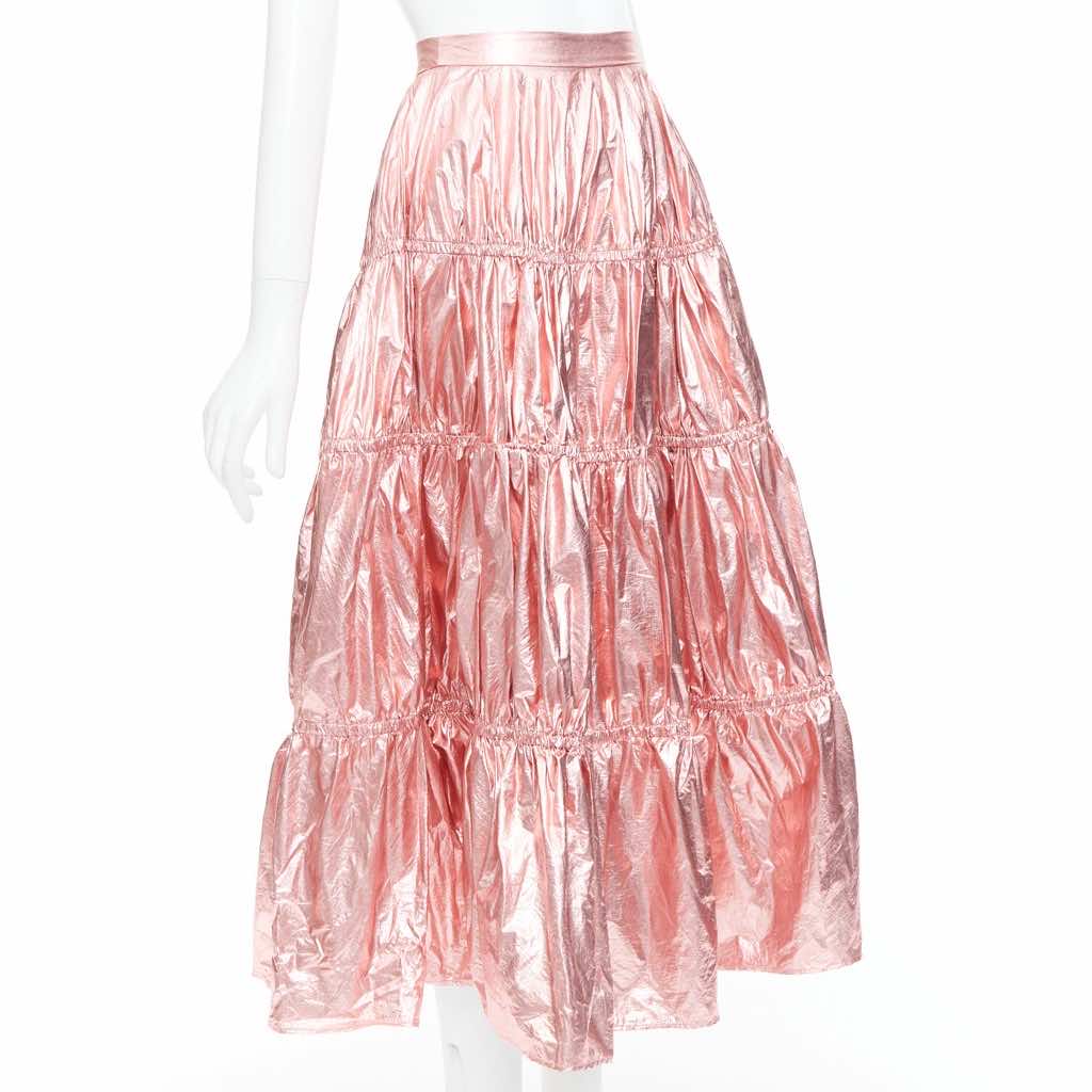 Rejina Pyo Pink Tiered Skirt - Image 6
