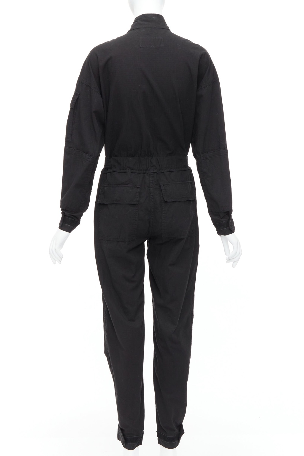 Re/done Black Boiler Suit - Side view