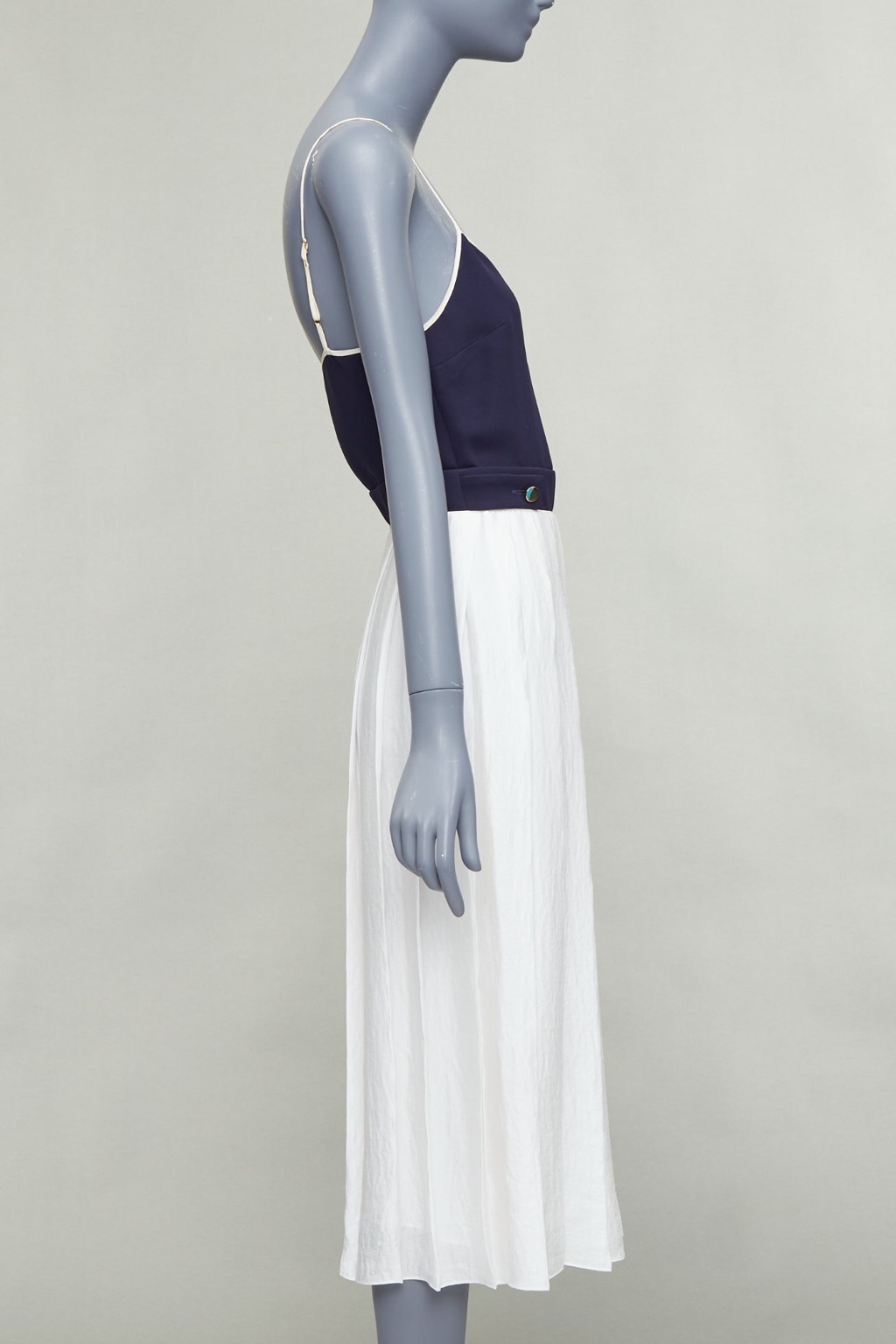 Vvb Victoria Beckham Pleated Strappy Dress - 4