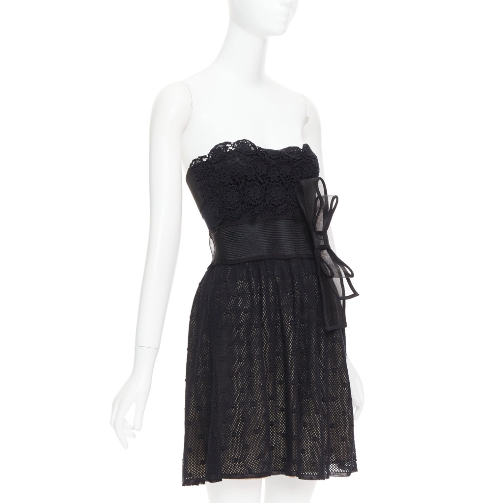 Red Valentino Garavani Bow Embellished Dress - Image 6