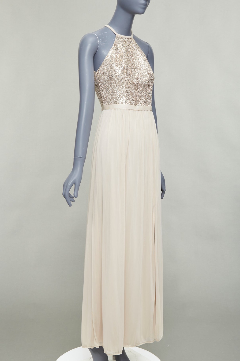 David's Bridal Sequin Goddess Dress - Image 6