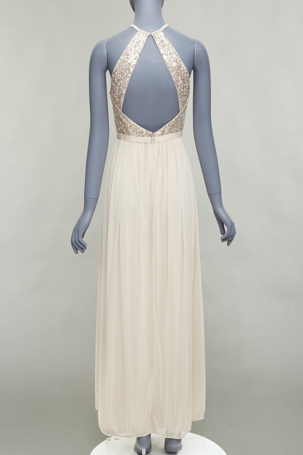 David's Bridal Sequin Goddess Dress - Side view