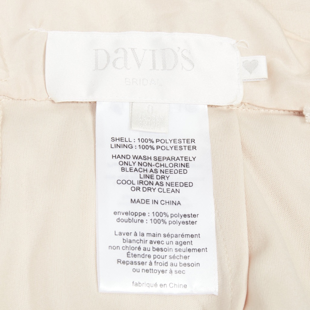 David's Bridal Sequin Goddess Dress - Image 10