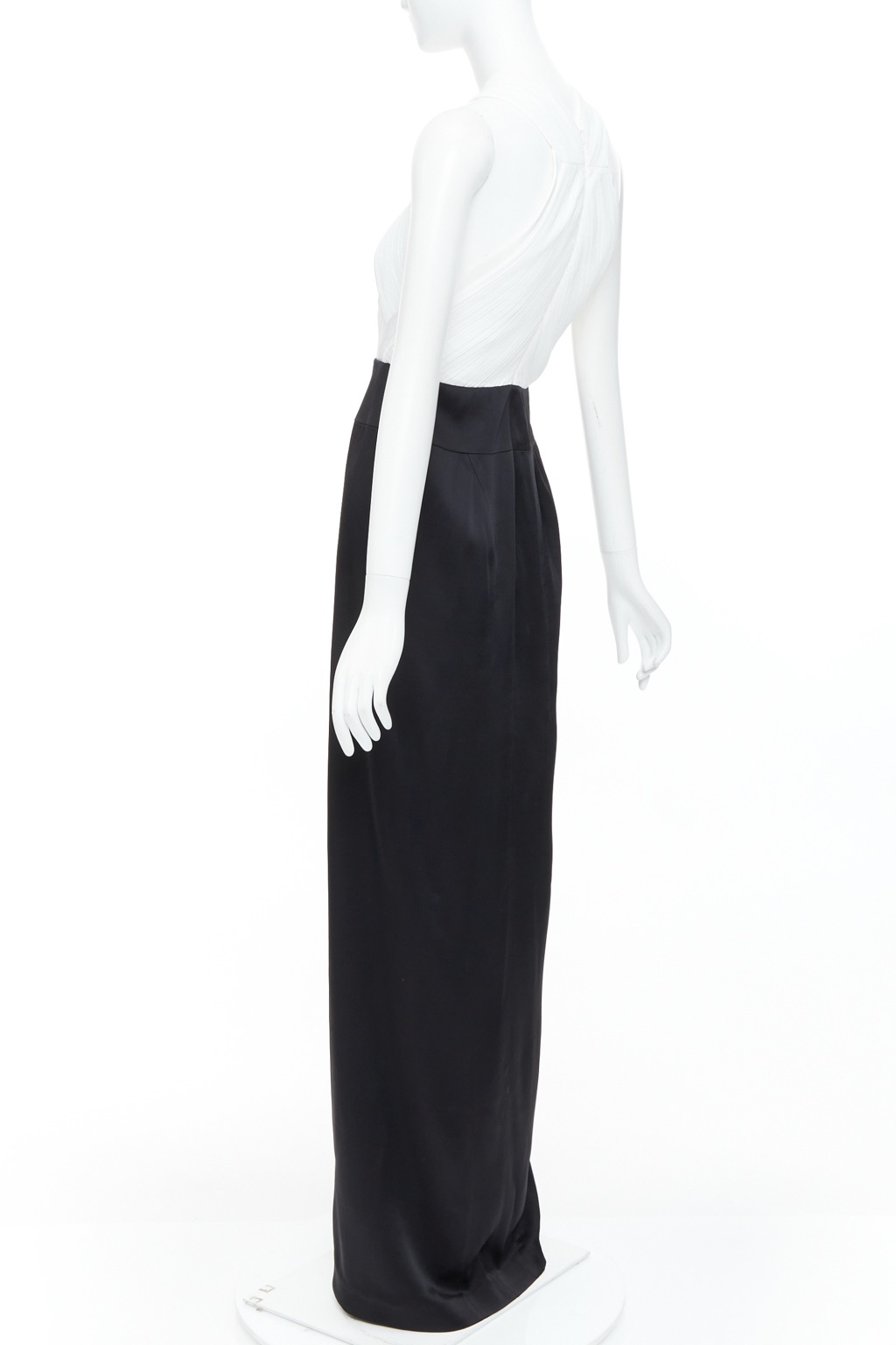 Galvan Pleated Satin Long Gown - Detail 1