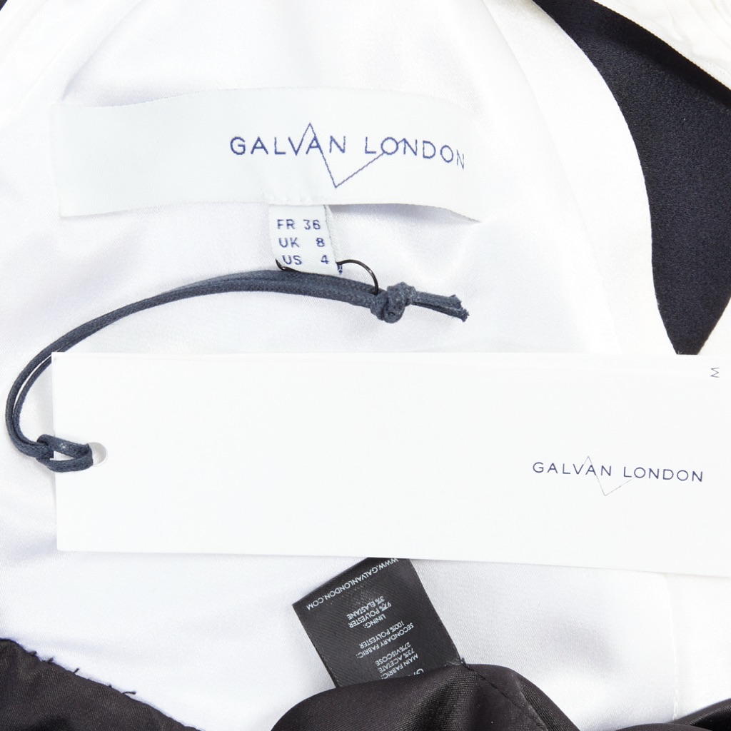 Galvan Pleated Satin Long Gown - Image 10