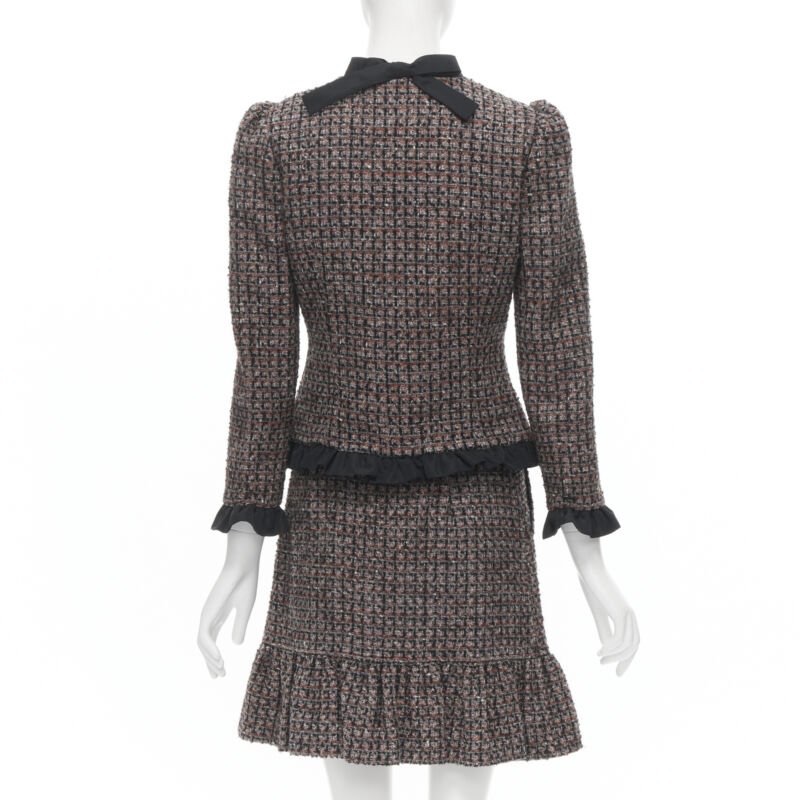 Red Valentino Garavani Tweed Skirt Set - Side view