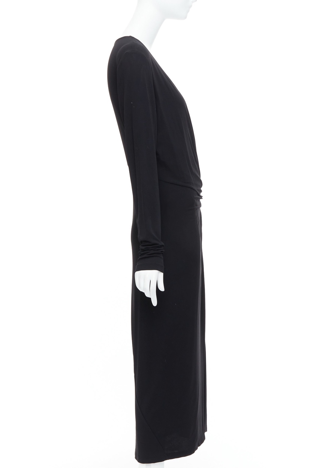Donna Karan Buckle Drape Dress - 4