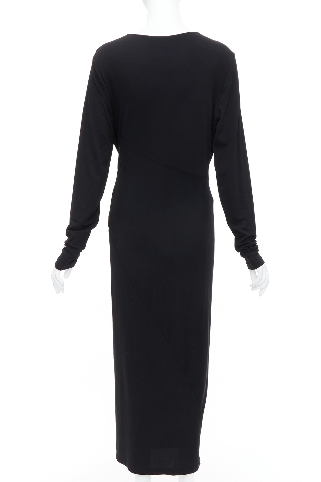 Donna Karan Buckle Drape Dress - Side view
