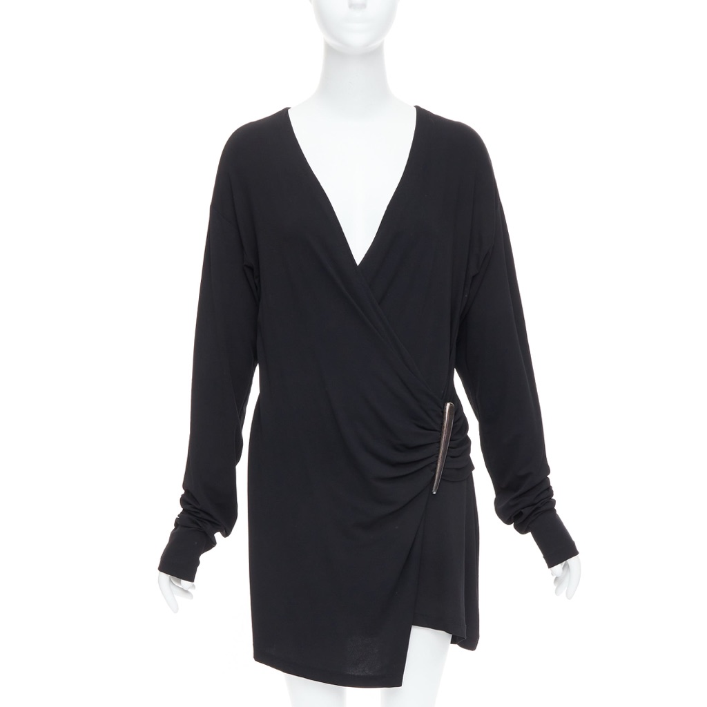 Donna Karan V Neck Mini Dress