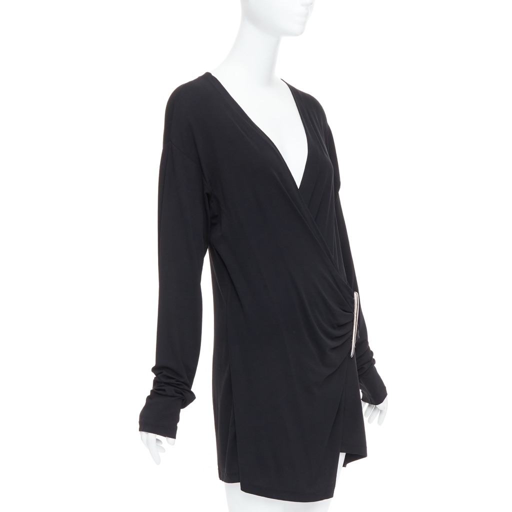 Donna Karan V Neck Mini Dress - Image 6
