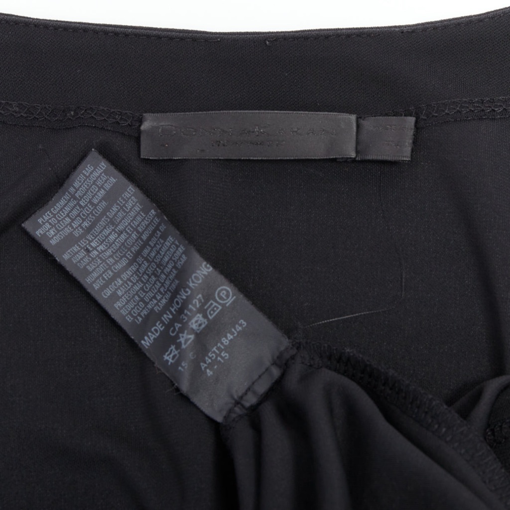 Donna Karan V Neck Mini Dress - Image 10