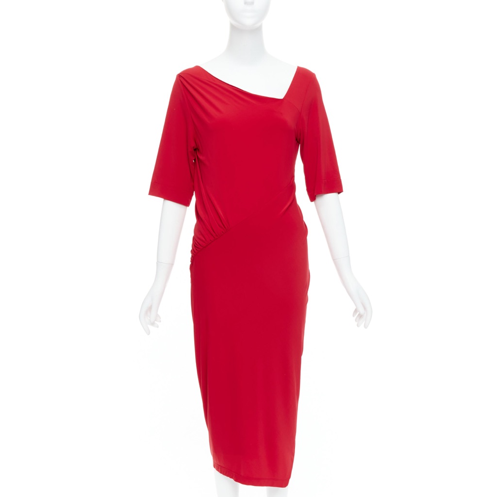 Donna Karan Tuck Draped Dress