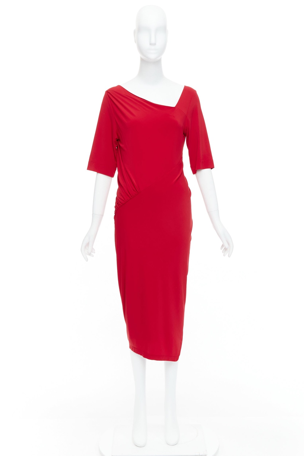 Donna Karan Tuck Draped Dress - Image 11