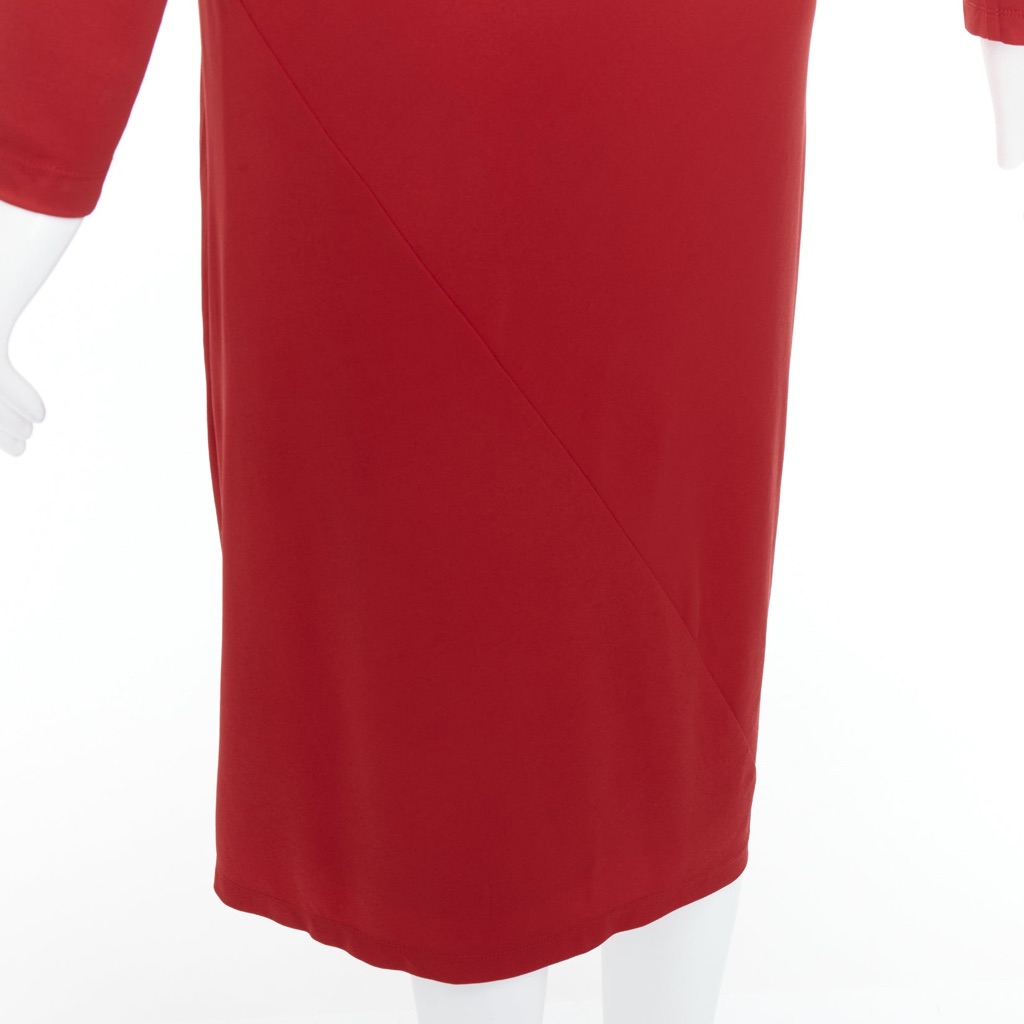 Donna Karan Buckle Drape Dress - Image 10