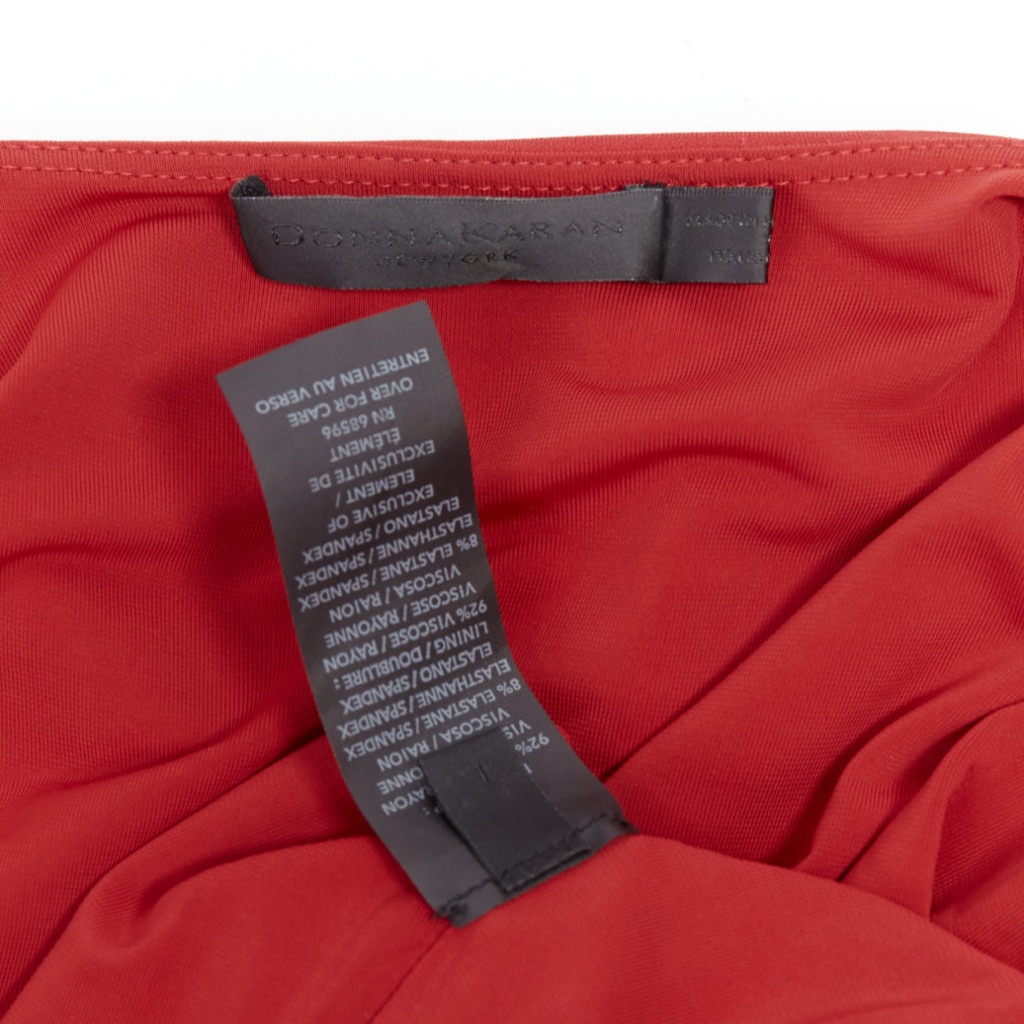 Donna Karan Buckle Drape Dress - Image 11