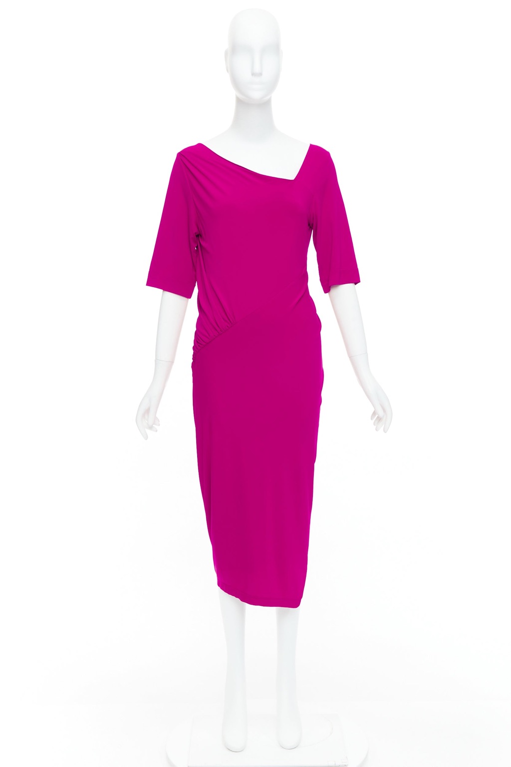Donna Karan Tuck Draped Dress - Image 11