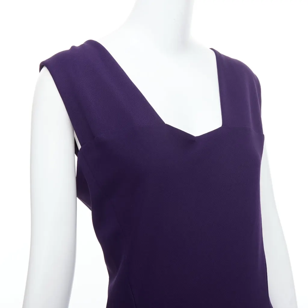 Donna Karan Fluid Crepe Double Purple Viscose Very good - Back View