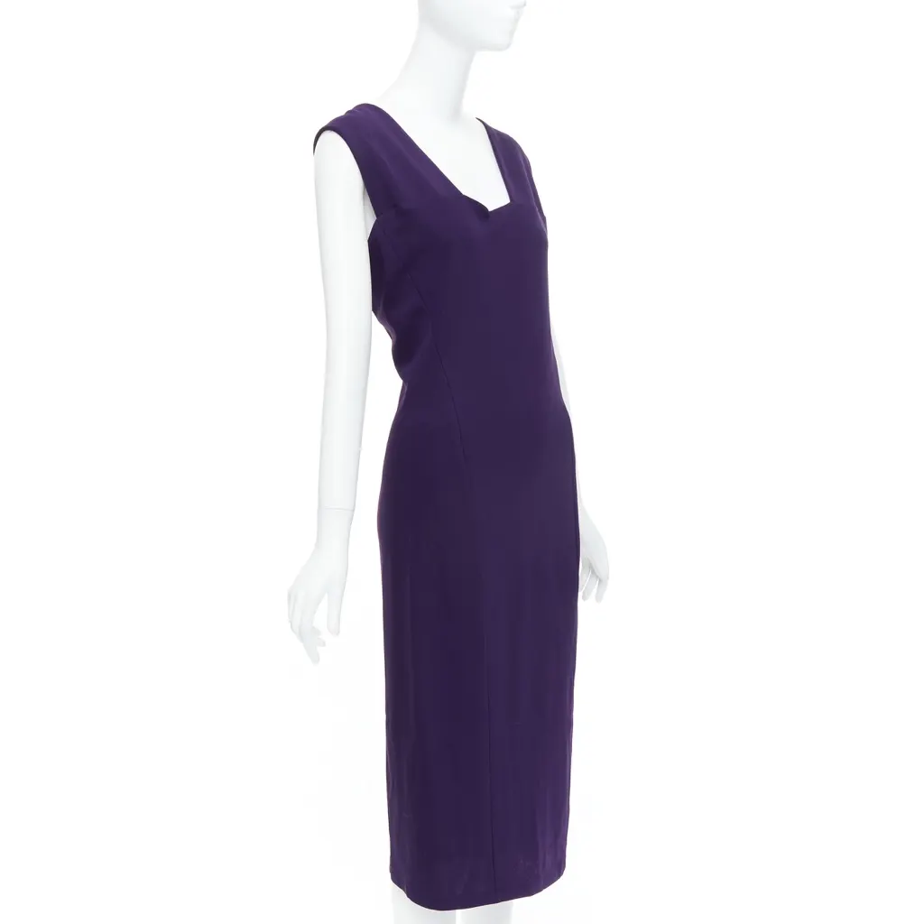 Donna Karan Fluid Crepe Double Purple Viscose Very good - Inside View