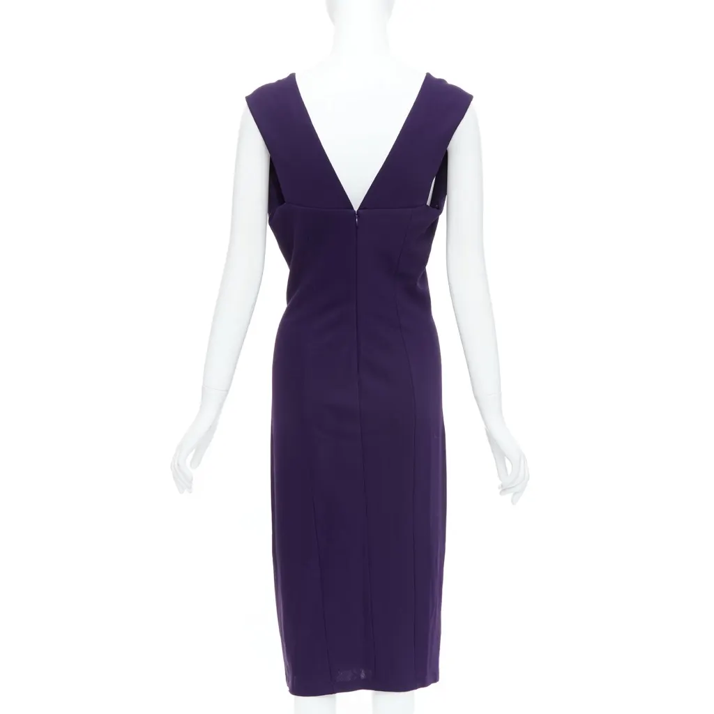 Donna Karan Fluid Crepe Double Purple Viscose Very good - Box View
