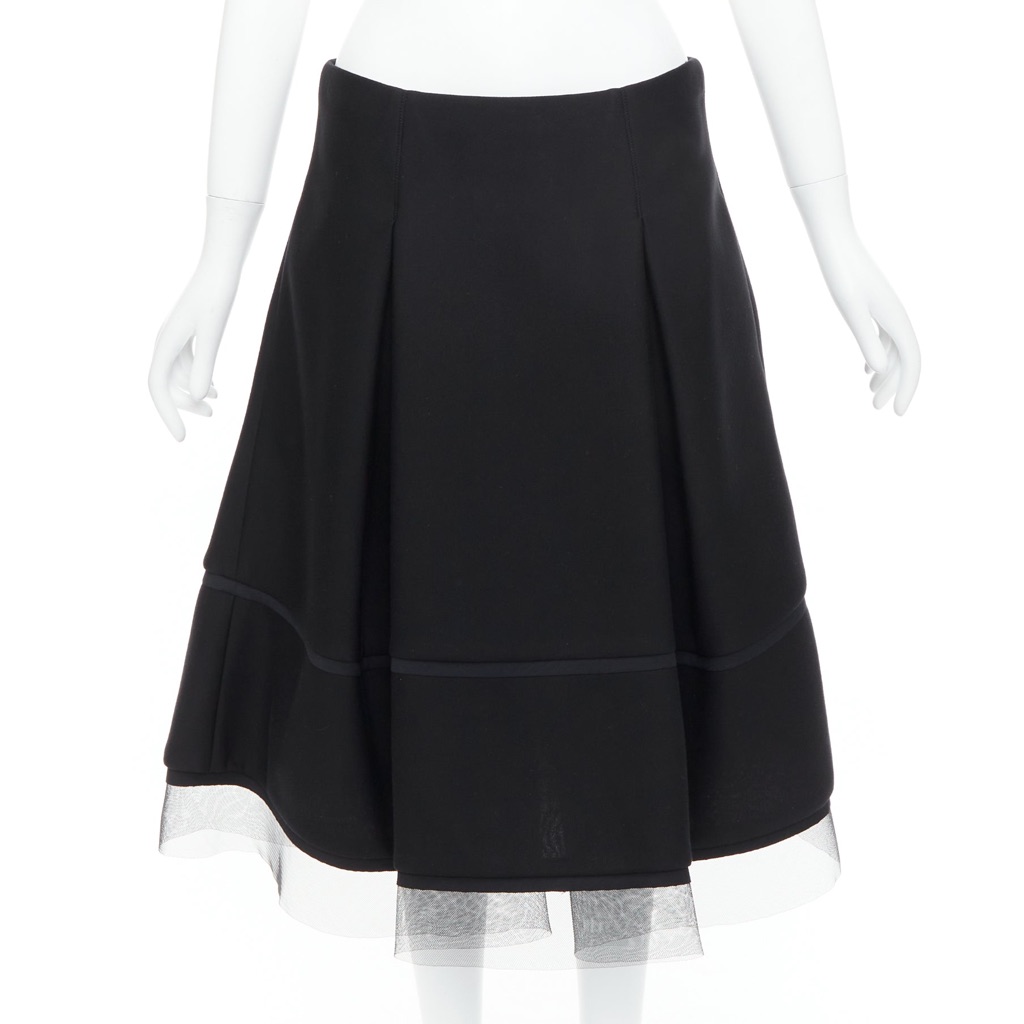Donna Karan Scuba Tulle Skirt