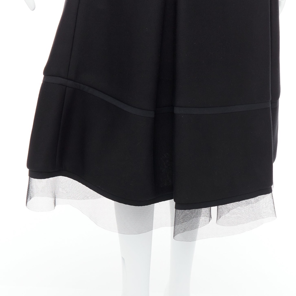 Donna Karan Scuba Tulle Skirt - Back view