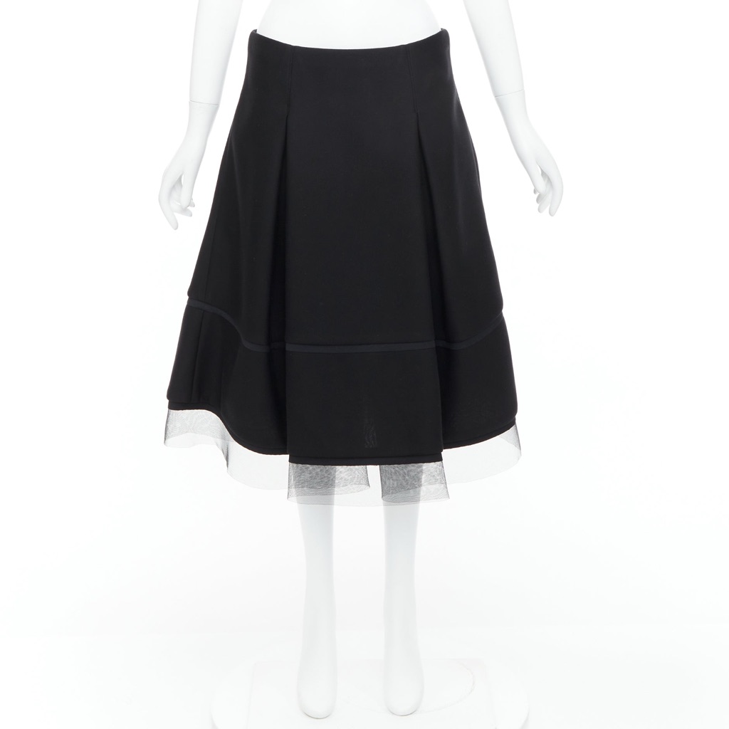 Donna Karan Scuba Tulle Skirt - Image 11