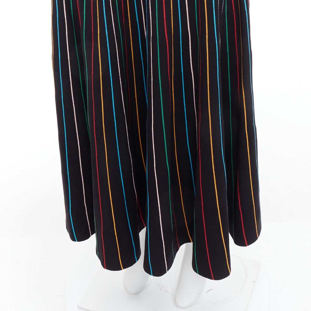 Red Valentino Garavani Rainbow Stripe Skirt - Back view