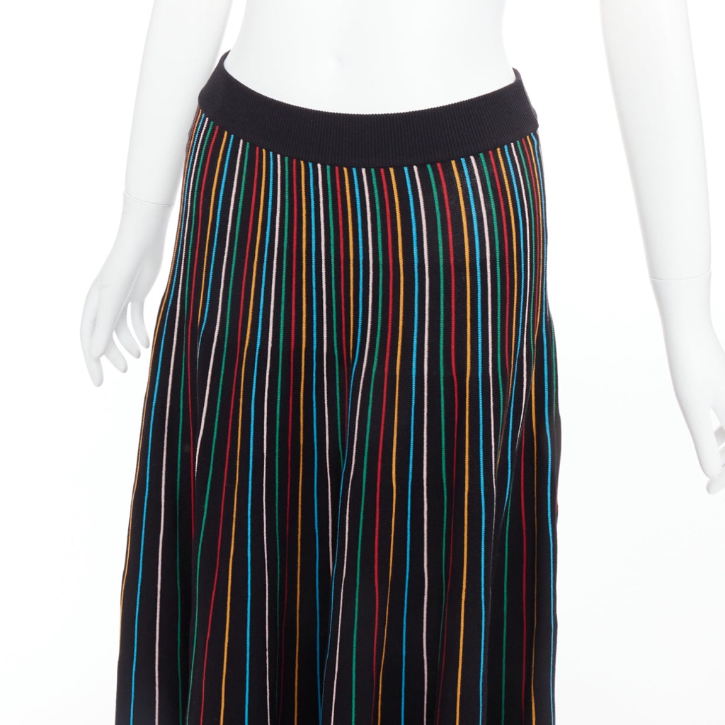 Red Valentino Garavani Rainbow Stripe Skirt - Detail 2