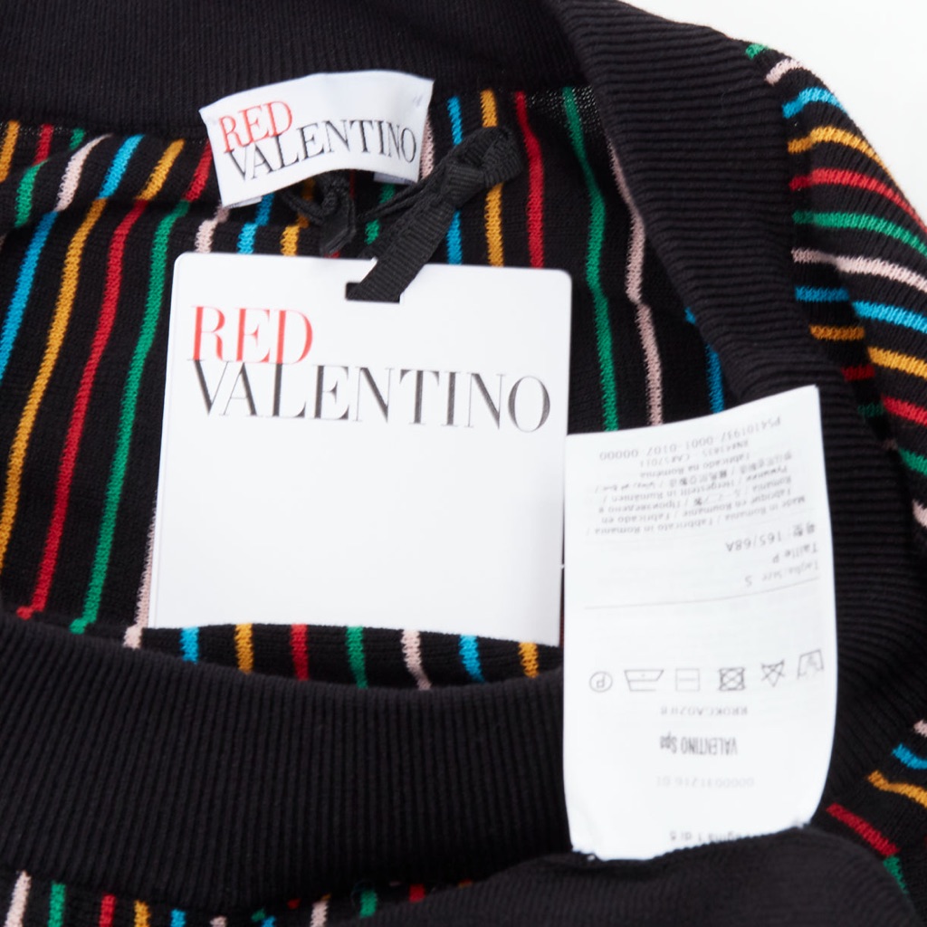 Red Valentino Garavani Rainbow Stripe Skirt - Image 10