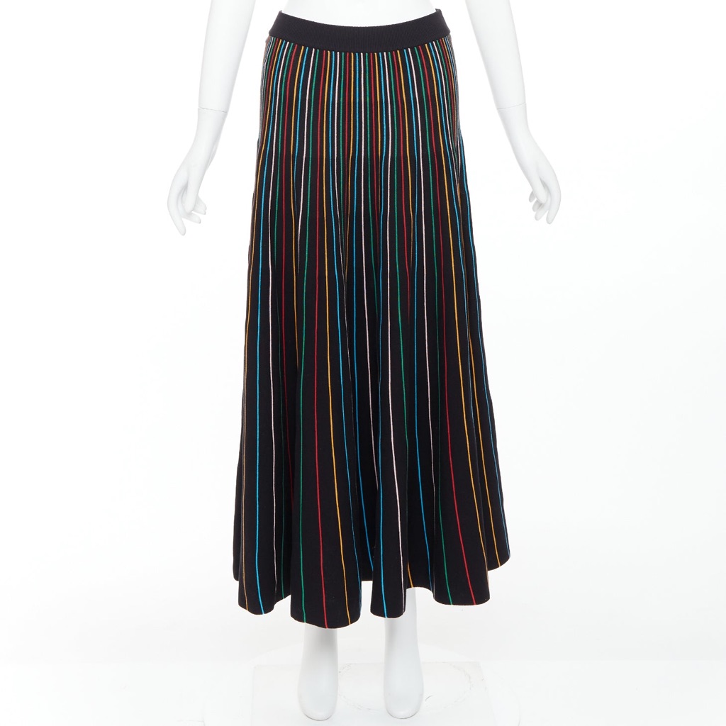 Red Valentino Garavani Rainbow Stripe Skirt - Image 11