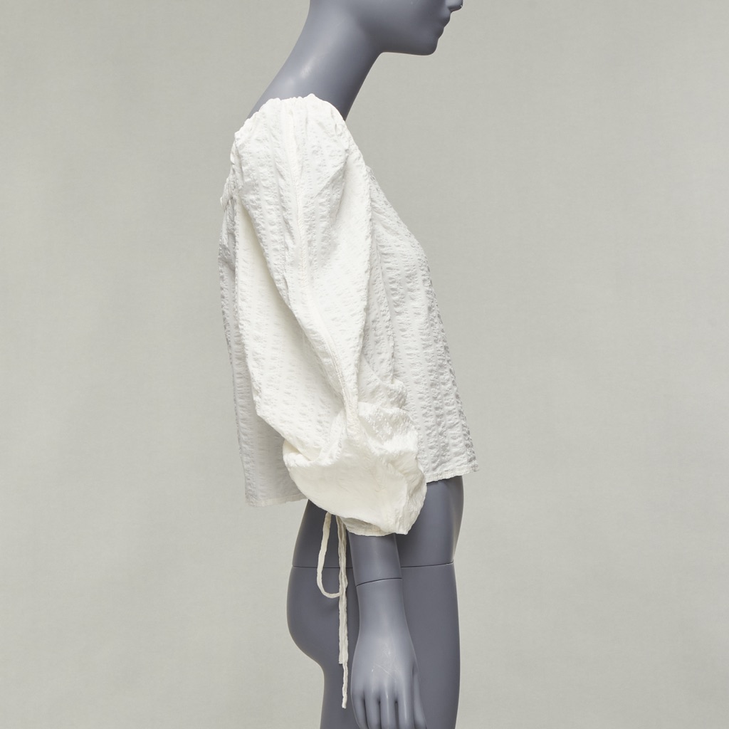 Rejina Pyo Ruched Peasant Top - 4