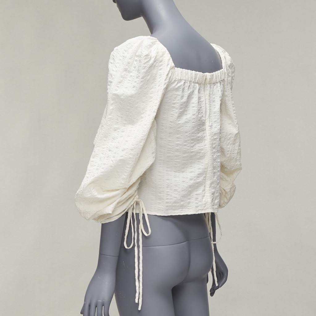 Rejina Pyo Ruched Peasant Top - Detail 1
